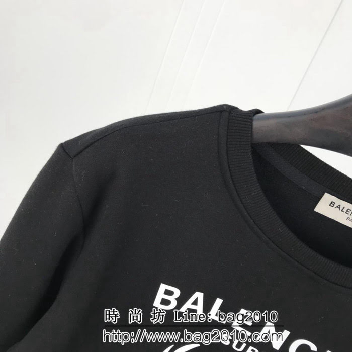 Balenciaga巴黎世家 18ss秋冬新款套頭衛衣 糧食計畫署系列圖案 定制純棉加絨面料 高版本男女同款 ydi2062